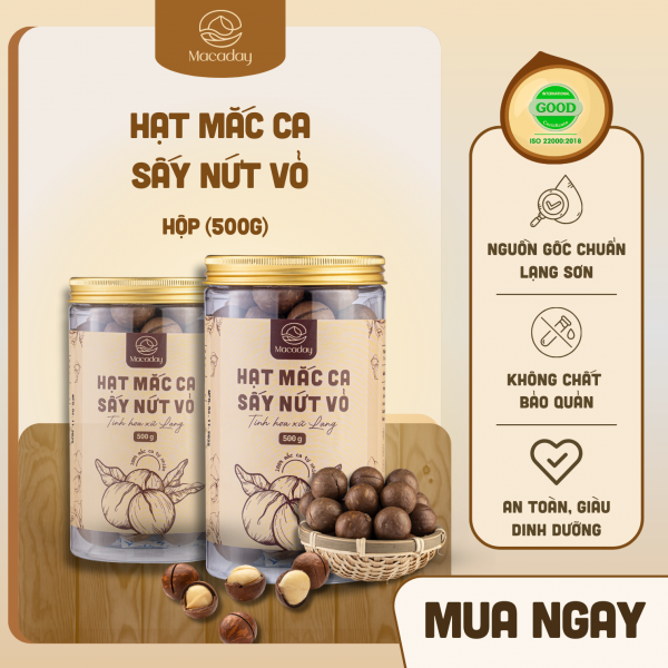 (VIP) Hạt Mắc ca sấy nứt 